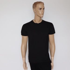 BLACK 100% COMBED COTTON T-SHIRT (Pack of 5)